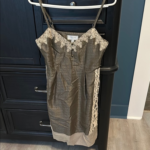 Anthropologie Dresses & Skirts - Anthropologie Moulinette Soeurs Elegant Brown Lace Trim Dress